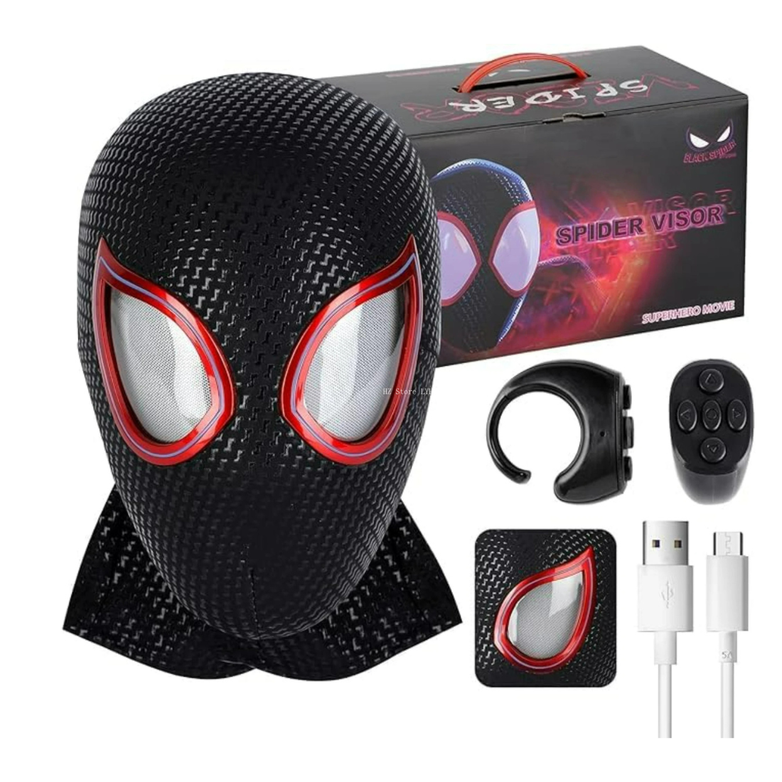 ELECTRONIC GWEN MASK WITH MOVABLE EYES